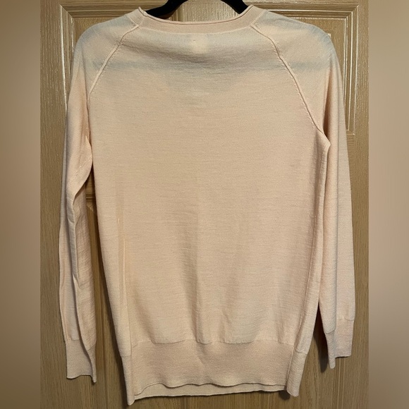 J Crew Women's Merino Wool Light Pink Sweater - Picture 6 of 7